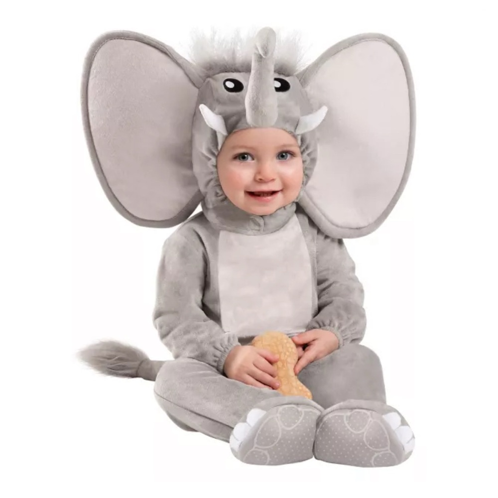 Gray Elephant infant Halloween Costume